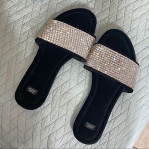 Victoria’s Secret rhinestone slippers